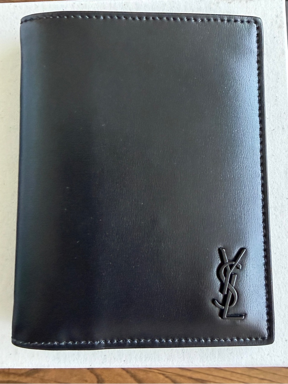 Authentic Saint Laurent (YSL) Tiny Cassandre Bifold Wallet